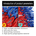 Tri-Color Basketball Net – Heavy-Duty Nylon Rim for Outdoor Sports