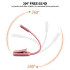 Rechargeable Clip-On Reading Lamp – Adjustable LED Book Light for Travel