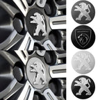 60mm Car Wheel Center Caps – Peugeot GT Logo Emblem Hub Covers for Auto Styling