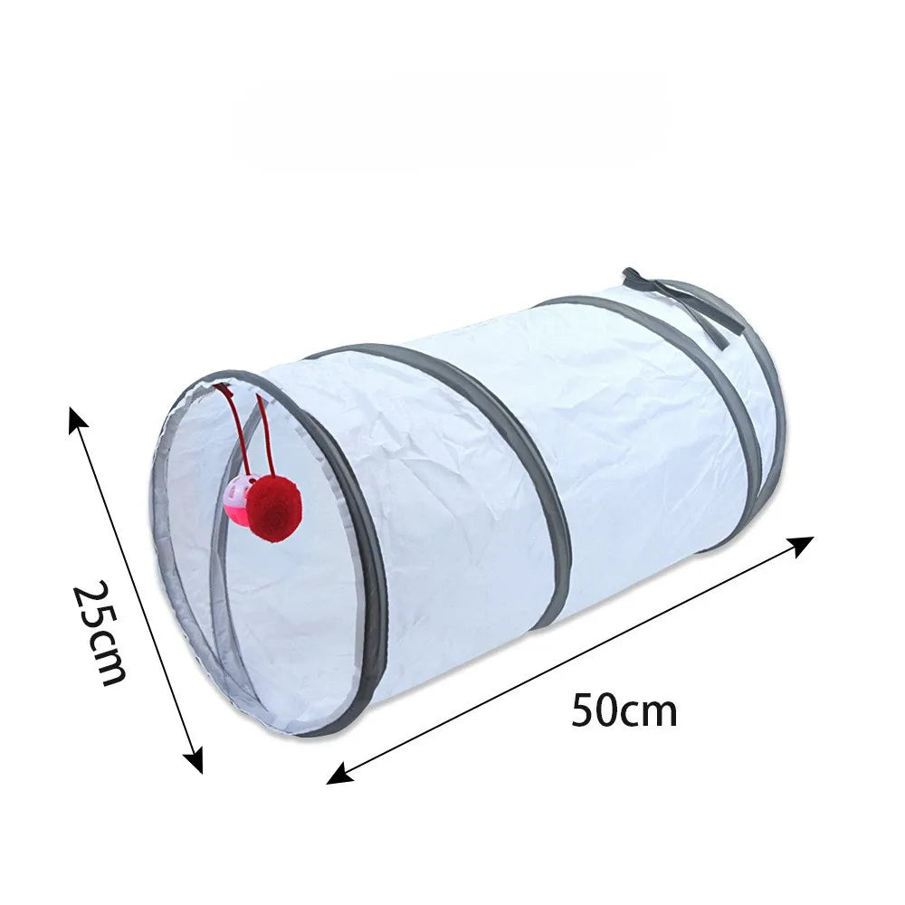 Foldable Pet Tunnel – Interactive Cat Tube for Indoor Play and Training