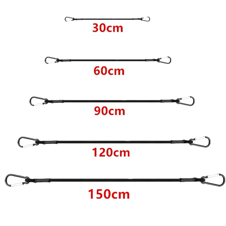 Elastic Bungee Cords with Hooks – Heavy Duty Tie Down for Car Roof Racks