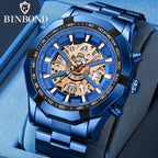 Stainless Steel Quartz Watch – Waterproof Luminous Calendar for Business Men