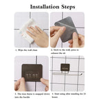 Adhesive Paper Towel Holder – Wall Mounted Rack for Kitchen Cabinet Storage