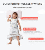 0.5 TOG Baby Sleeping Bag – Cartoon Print Cotton Sleeveless Sleep Sack for Summer