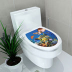 Decorative Toilet Seat Decal – Underwater Sea Shell Art for Bathroom Decor