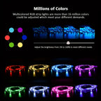 Bluetooth LED Strip Lights – RGB Color Changing Tape for TV Bedroom Lighting