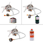 Folding Gas Camping Stove – 5800W Portable Burner for Outdoor Hiking BBQ