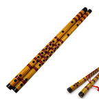 Handmade Bamboo Bansuri Flute – Traditional Wooden Musical Instrument for Decor