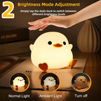 Silicone Duck Night Light – Rechargeable LED Bedside Lamp for Nursery
