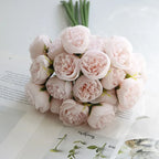 Silk Peony and Rose Bouquet – Artificial Floral Arrangement for Home Wedding