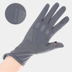 Ice Silk Sunscreen Gloves – UV Protection for Driving and Outdoor Cycling