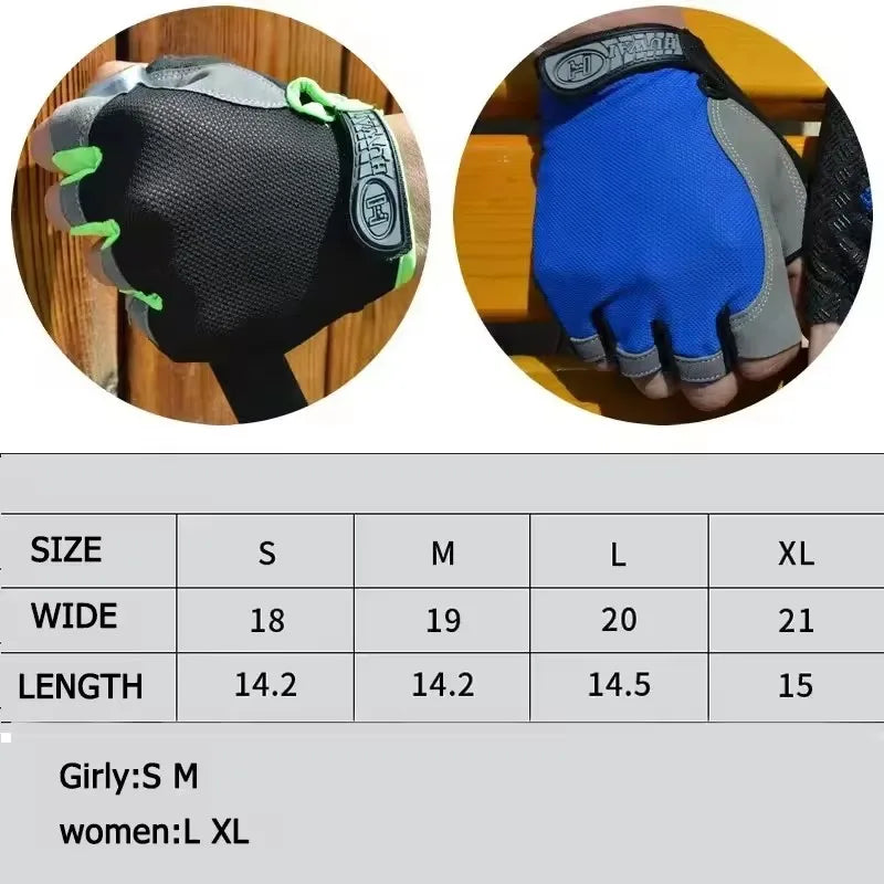 Half Finger Cycling Gloves – Breathable Anti-Slip for Gym and Sport Training