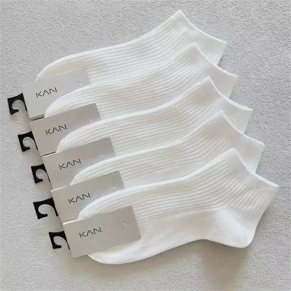Cotton Ankle Socks – Invisible Sweat-Absorbent Socks for Women EU 36-42