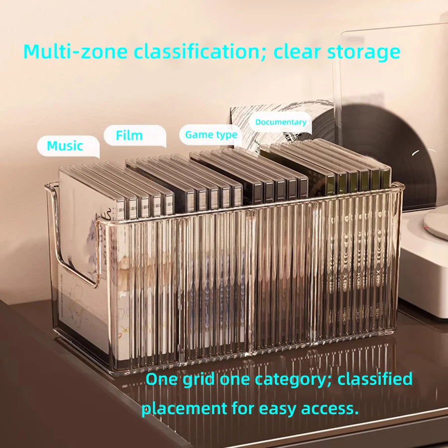 Desktop Vinyl Record Storage Rack – Metal Display Stand for Album Collection