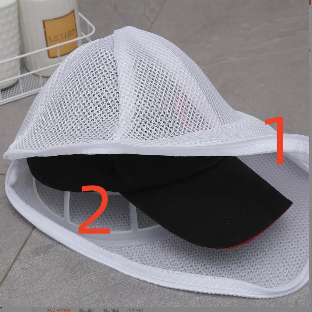 Baseball Cap Washing Bag – Anti-Deformation Mesh Cage for Laundry Care