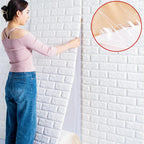 3D Self-Adhesive Brick Wallpaper – Peel and Stick Decor for Home DIY Projects