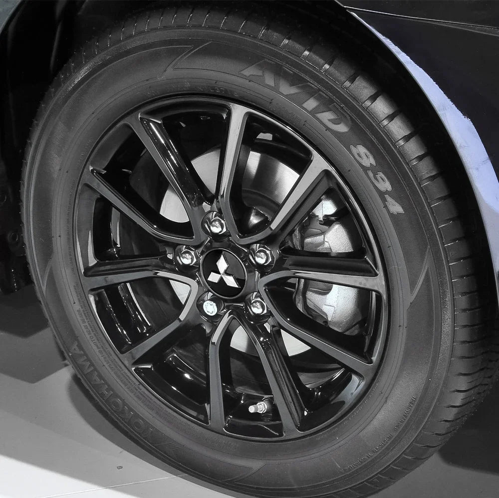 Wheel Center Hubcaps – Mitsubishi Ralliart Emblem for Car Rim Customization