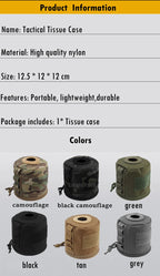 Molle Tissue Dispenser – Tactical Roll Paper Storage for Outdoor Hunting