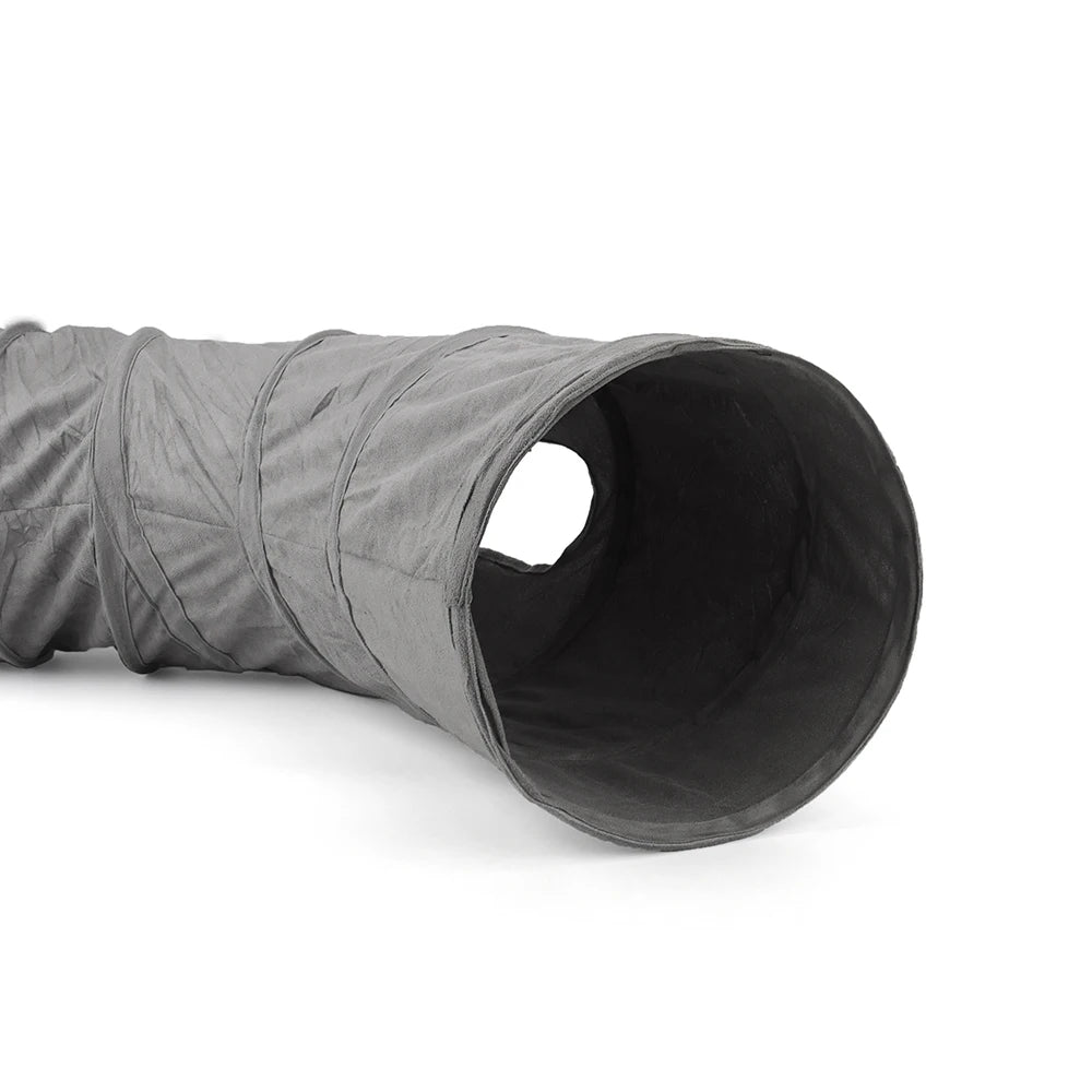 Foldable 3-Way Cat Tunnel – Collapsible Pet Play Tube for Kitten Exercise