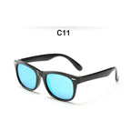 Polarized TR90 Kids Sunglasses – UV400 Silicone Shades for Outdoor Activities