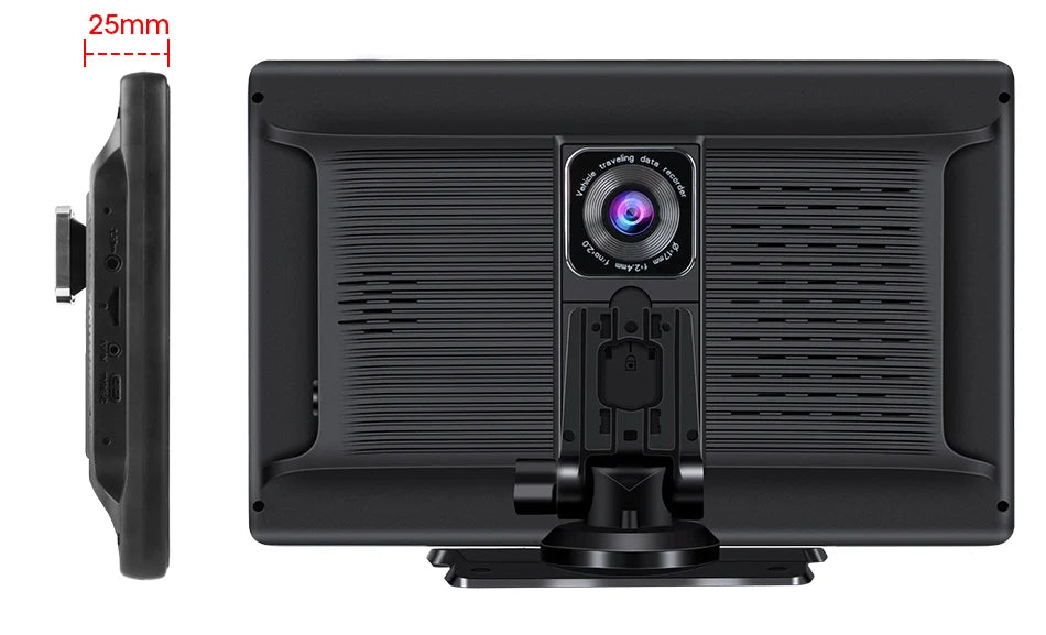 10 Inch 4K Dash Cam – Wireless Carplay GPS Navigator for Vehicle Dashboard