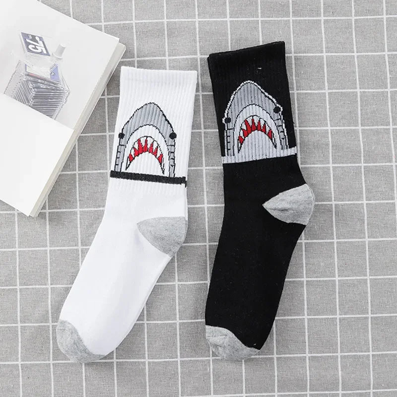 Harajuku Cotton Crew Socks – Unisex Hip Hop Streetwear for Casual Wear
