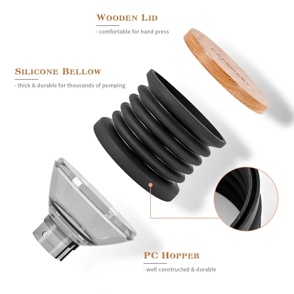 Wooden Coffee Grinder Lid – Replacement Hopper Cover for Eureka Mignon