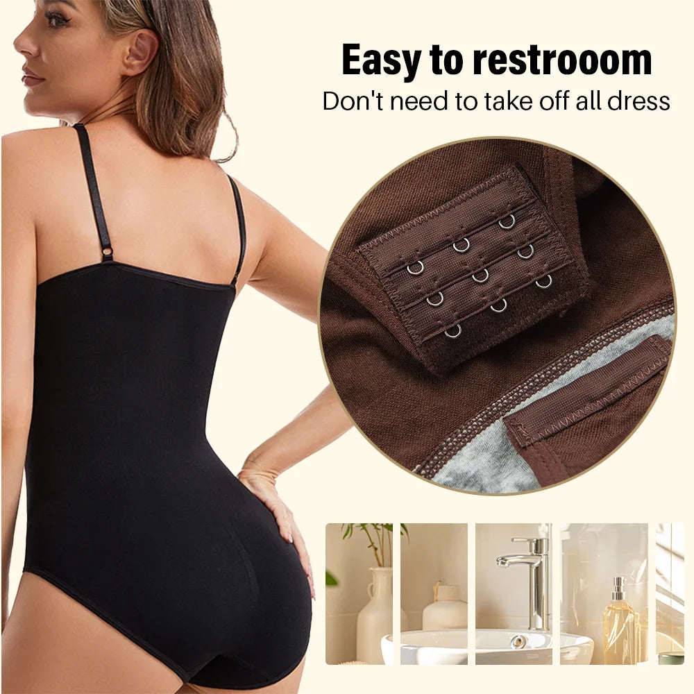 Seamless Body Shaper Bodysuit – Slimming Butt Lifter for Women