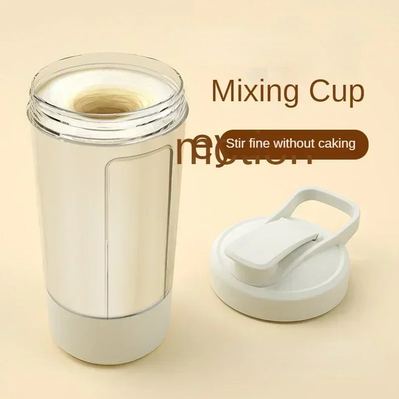 Portable Electric Protein Shaker – 450ml USB Rechargeable Mixer for Fitness Gym
