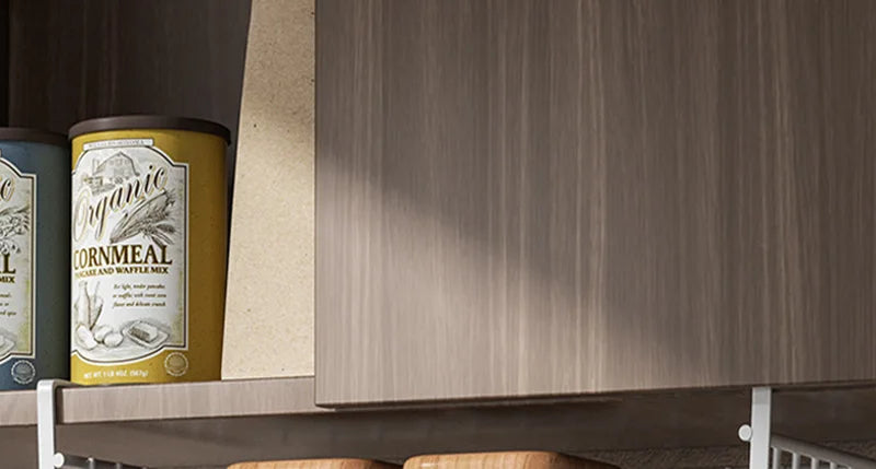 Iron Under Cabinet Hanging Baskets – Heavy Duty Storage for Kitchen Pantry