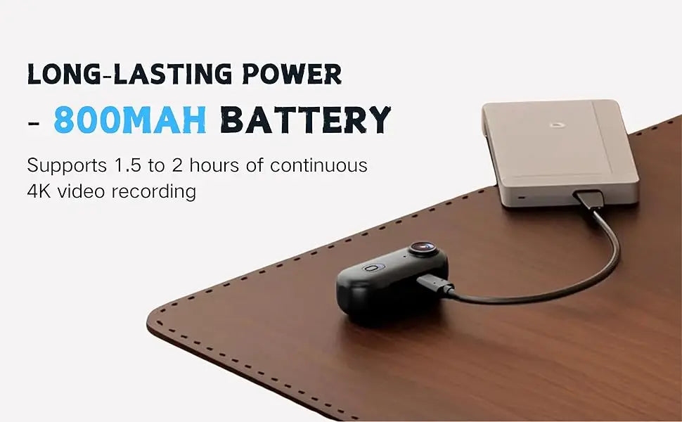 4K Mini Vlog Camera – Portable Wireless Action Cam for Travel Photography