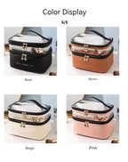 Portable Waterproof Makeup Bag – Large Capacity Travel Organizer for Toiletries
