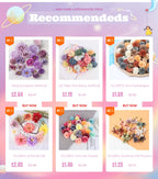Artificial Cherry Blossom Heads – Silk Floral Decor for Weddings and DIY