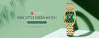 Gold Stainless Steel Quartz Watch – Elegant Square Dial for Business Fashion