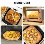 Disposable Air Fryer Liners – Non-Stick Paper Sheets for Baking and Roasting