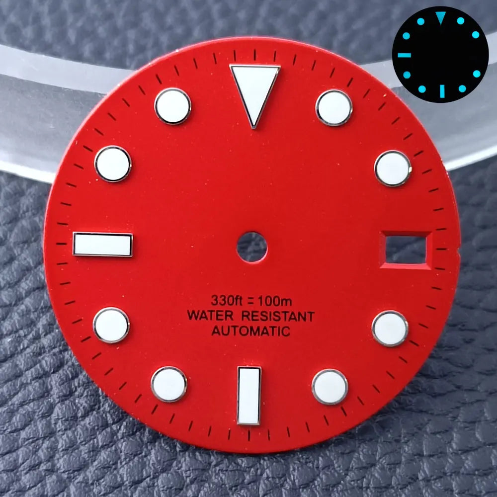 Custom GMT Watch Dial – 28.5mm Single Calendar for NH34 NH35 Movements