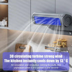 Portable Wall Mounted Fan – Three-Speed Quiet Cooling for Summer Kitchen