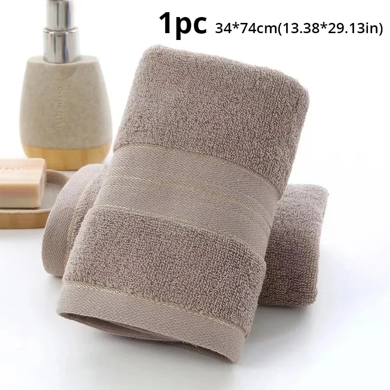 Thickened Cotton Bath Towel – Highly Absorbent Skin-Friendly for All Ages