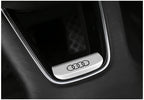 Aluminum S-Line Steering Wheel Emblem – Decorative Car Interior Accessory