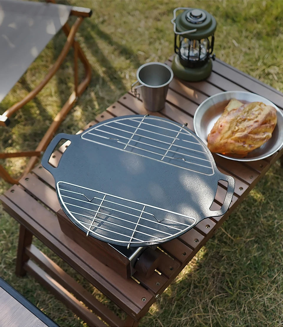 Stainless Steel Barbecue Steam Rack – Anti-Scorching Grill for Outdoor Camping