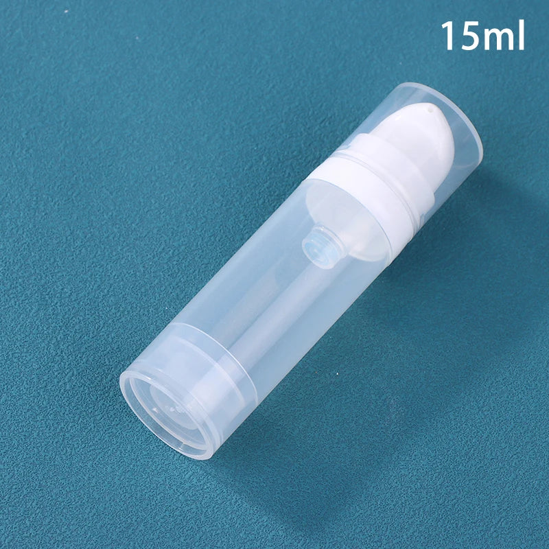 Portable Vacuum Pump Bottle – Refillable Travel Container for Cosmetics