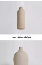 Wabi Sabi LED Chandelier – Modern Minimalist Pendant Light for Dining Room