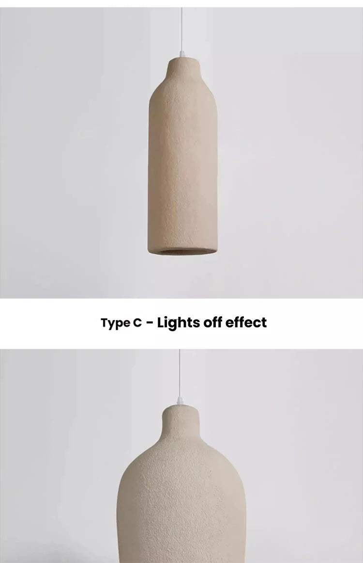 Wabi Sabi LED Chandelier – Modern Minimalist Pendant Light for Dining Room