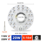Round LED Ceiling Light Panel – Replacement Module for Home Lighting