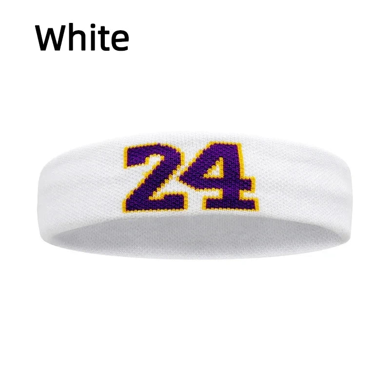 Cotton Athletic Headband – Elastic Sweatband for Gym Sports and Training