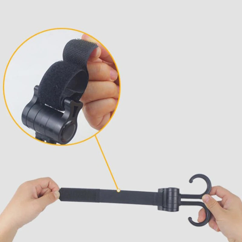 Rotating Stroller Hook – Double Hanger for Baby Gear Organization