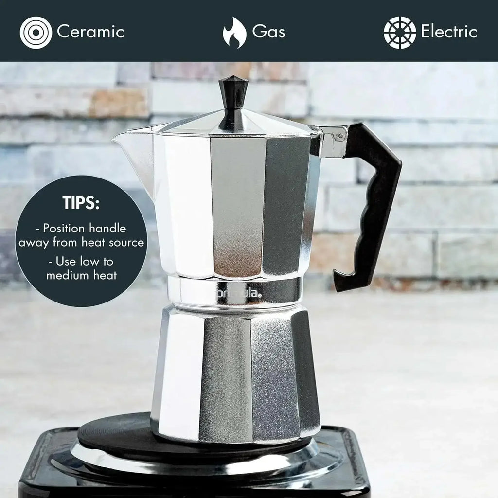 Aluminum Moka Pot Coffee Maker – Espresso Percolator for Home and Camping