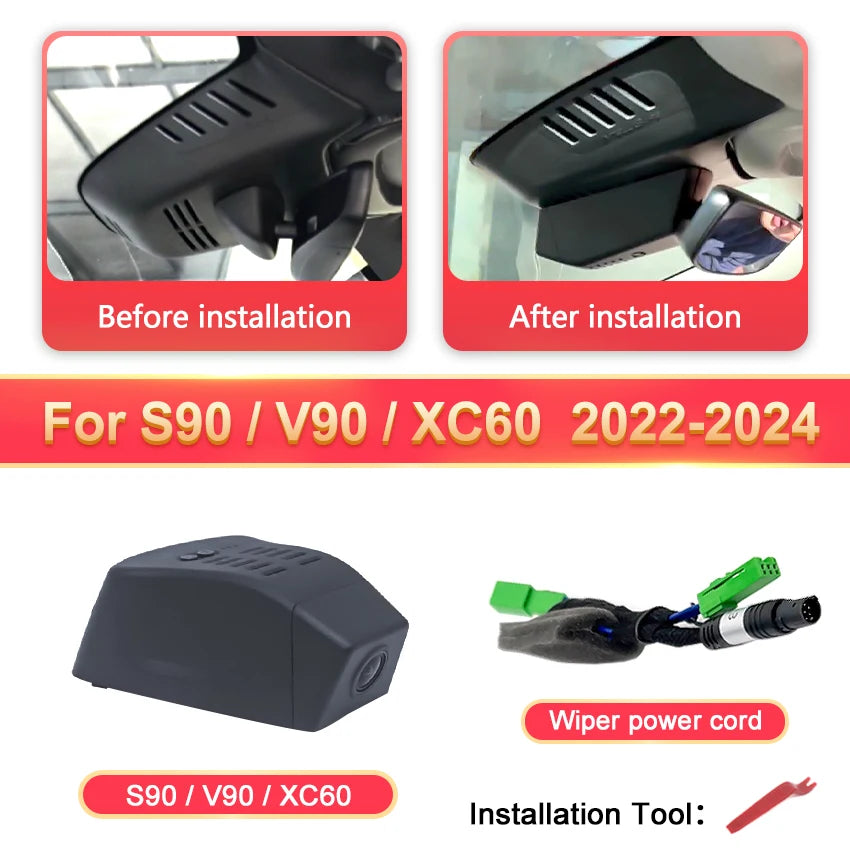 4K Ultra HD Dash Cam – Vehicle DVR Video Recorder for Volvo and Polestar