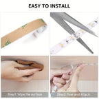 Battery Powered LED Strip Lights – Warm White TV Backlight for Bedroom Decor