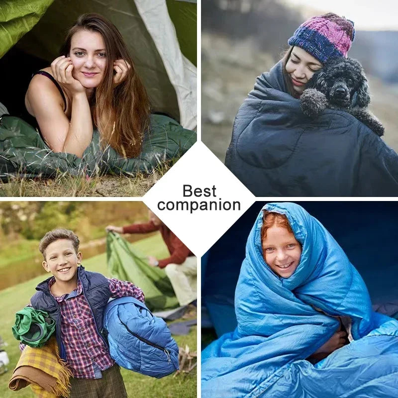 Ultralight Waterproof Sleeping Bag – 4 Season Envelope for Outdoor Hiking